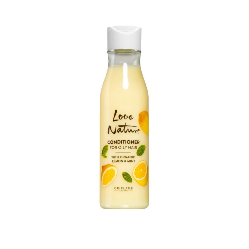 Acondicionador para Cabello Graso con Limón y Menta Orgánicos Love Nature Acondicionador para Cabello Graso con Limón y Menta Orgánicos Love Nature