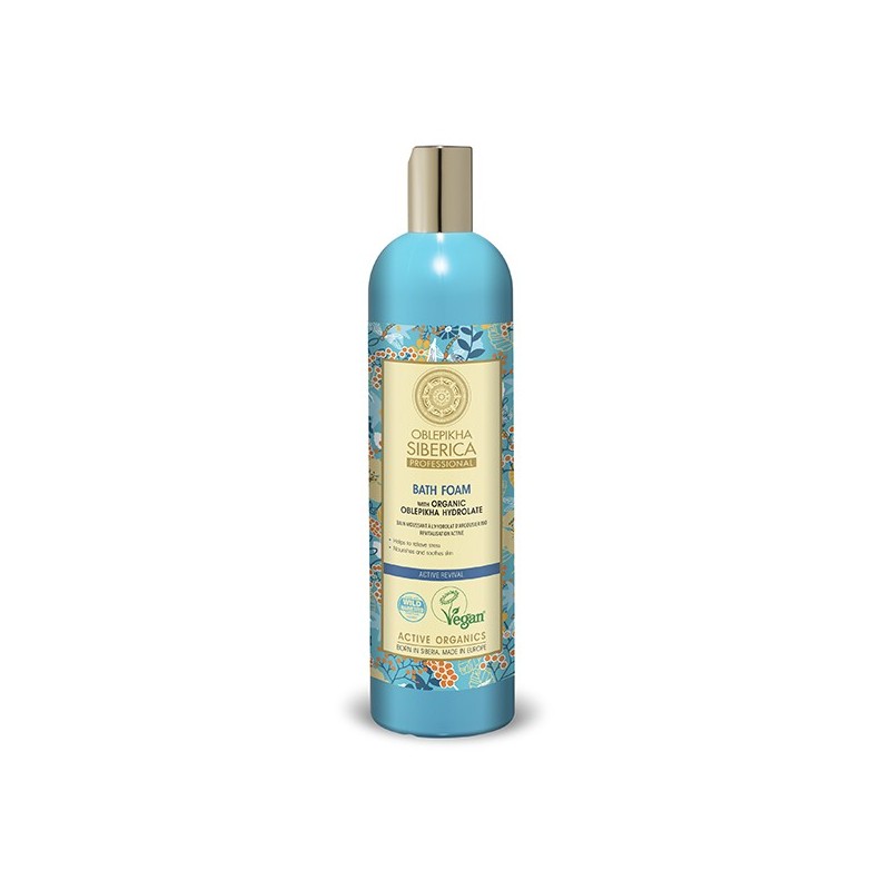ESPUMA DE BAÑO CON HIDROLATO DE ESPINO AMARILLO ORGÁNICO, FRESCOR ENERGIZANTE, 550 ml