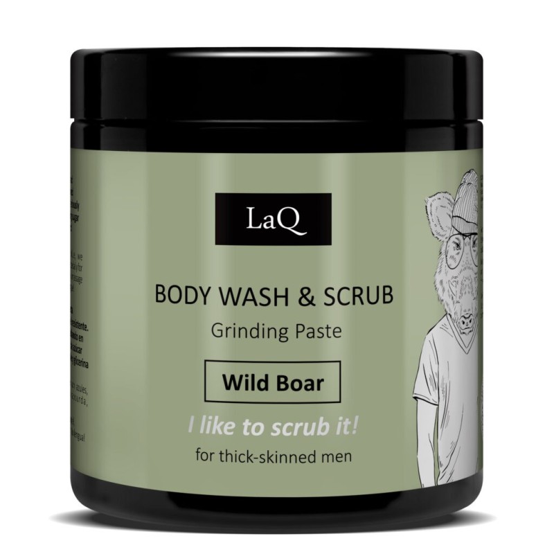 Jabón corporal y exfoliante de jabalí