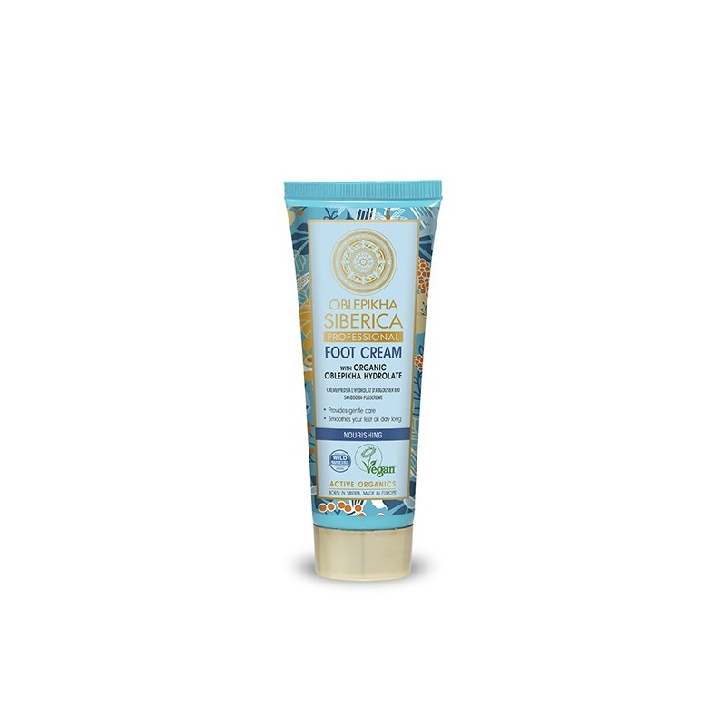CREMA PARA PIES CON HIDROLATO DE ESPINO AMARILLO ORGÁNICO, NUTRITIVA, 75 ml