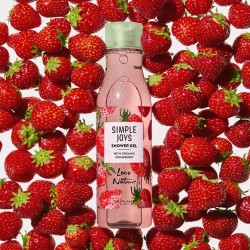 Gel de Ducha con Fresa Orgánica Simple Joys Love Nature