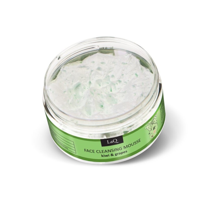 Mousse limpiadora facial de kiwi y uva