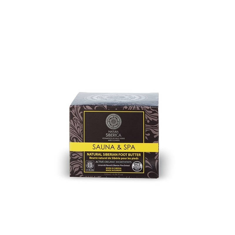 SAUNA&SPA MANTECA NATURAL SIBERIANA PARA PIES, 120 ml
